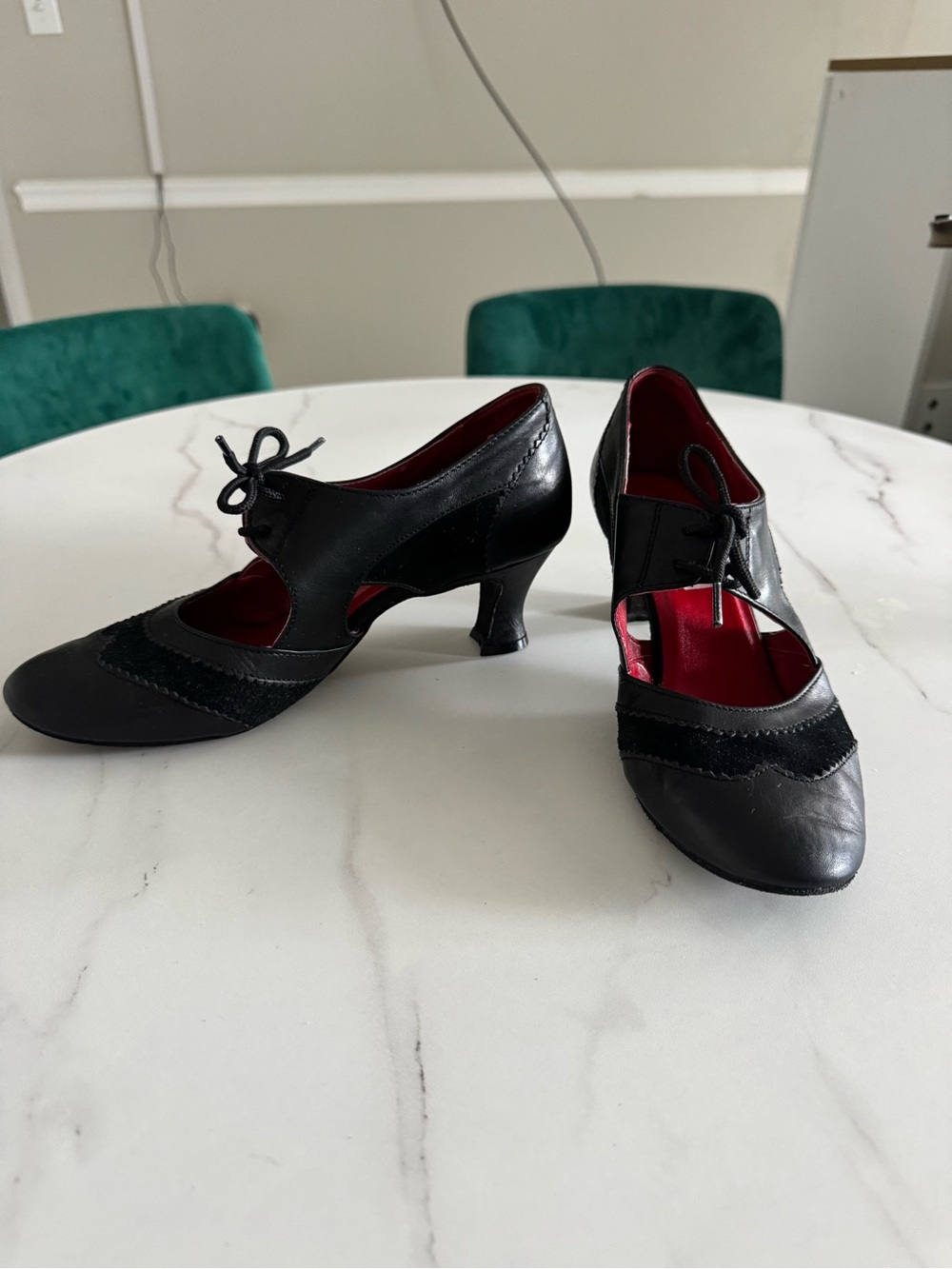 Ray Rose Black Leather Ballroom Dance Shoes – Made in England size 5